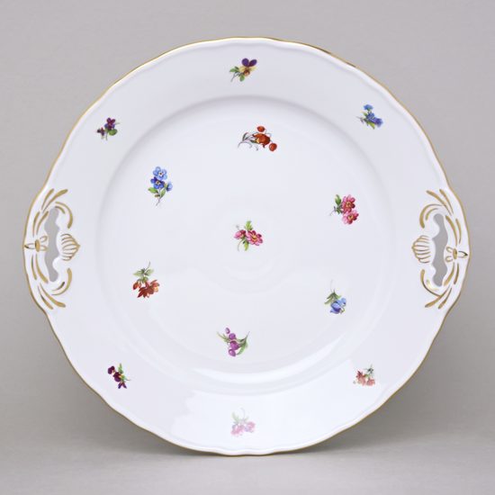 Cake plate with handles 28 cm, Hazenka, Cesky porcelan a.s.