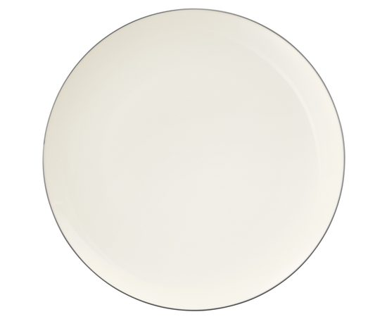 Talíř dezertní / snídaňový 22,5 cm, Savona fine diamond se šedou linkou, porcelán Seltmann