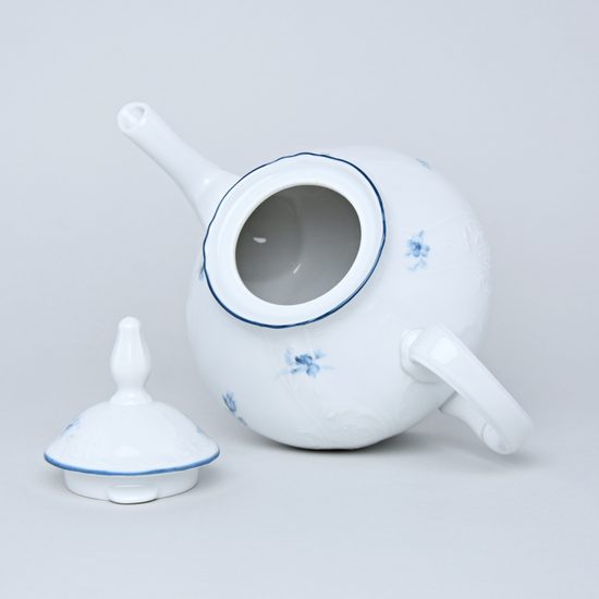Lid for 1,2 teapot, Thun 1794, karlovarský porcelán, BERNADOTTE blue flower