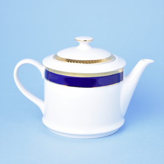 Sabina 767: Tea pot 1,2 l, cobalt + gold, Leander Loučky