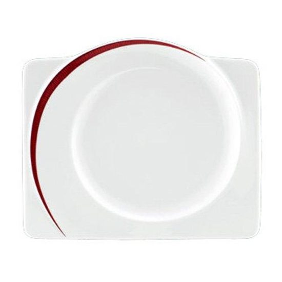 Plate dessert rectangular 25 cm, Paso Bossa Nova, Seltmann Porcelain