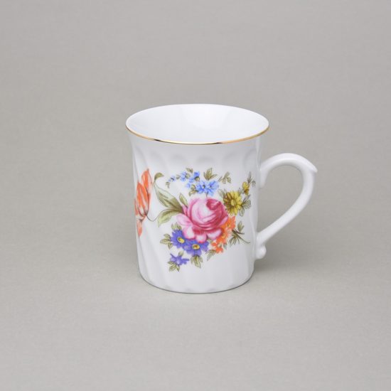 Hrnek Richmond 0,25 l, míšeňská růže, Český porcelán a.s.
