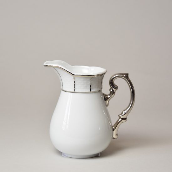 Mlékovka 250 ml, Thun 1794, karlovarský porcelán, MENUET platina