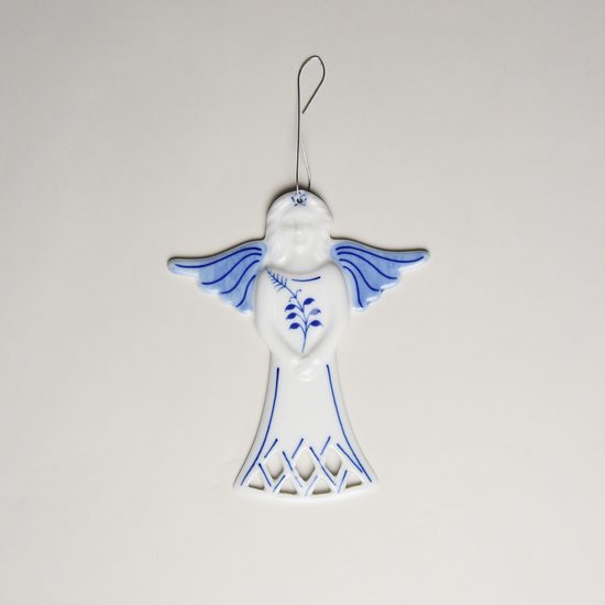 Vánoční ozdoba - anděl 10 cm ratolest, Cibulák, originální z Dubí