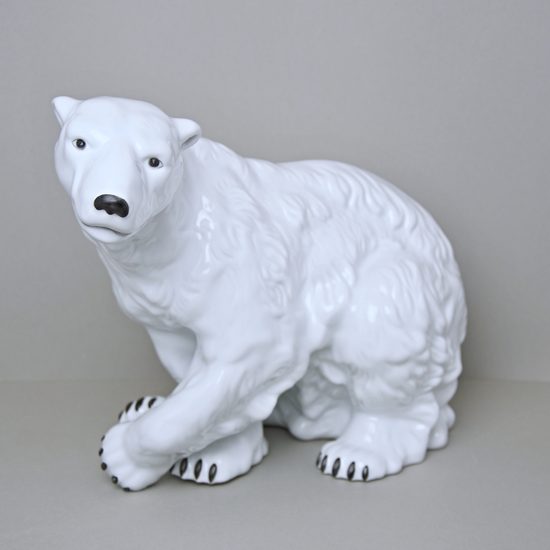 Polar Bear 40 x 23,5 x 30, White, Royal Dux Bohemia