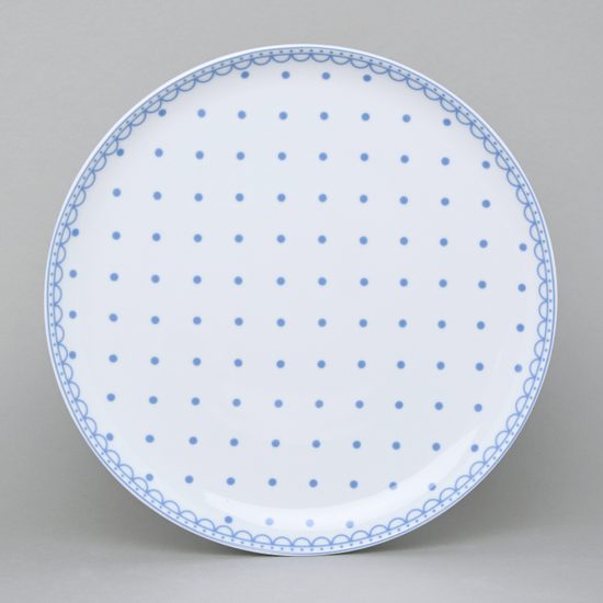 Plate dining 26 cm, Tom 30357a0 blue, Thun 1794 Carlsbad porcelain