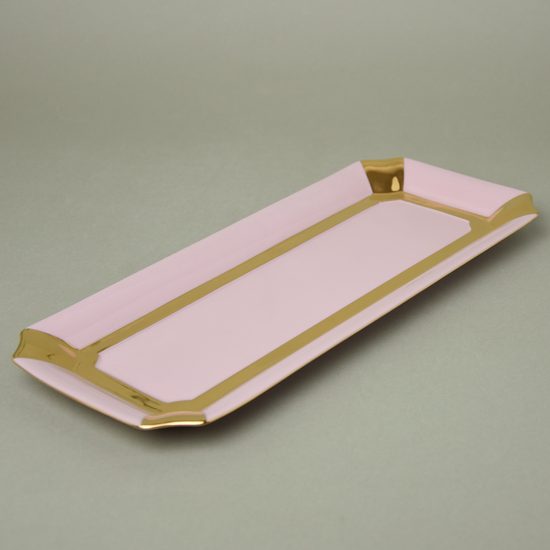 Platter 32 x 15 cm, Empir gold, Rose China Chodov