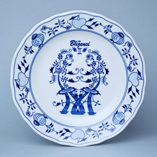Plate dining 24 cm, Gemini, (wall plate too), Original Blue Onion Pattern