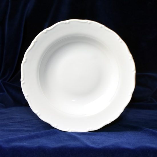 Plate deep 23 cm, Ofelie gold, Moritz Zdekauer