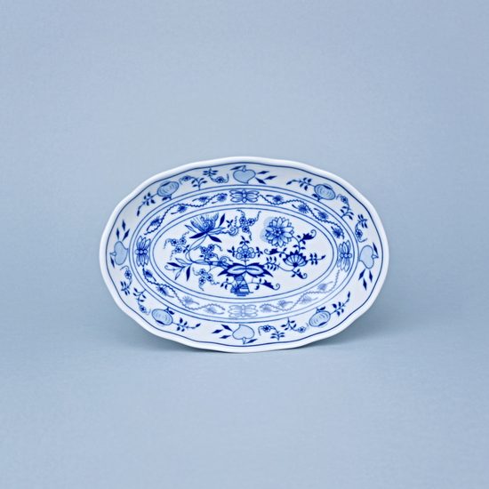 Oval salad dish 20 cm, Original Blue Onion Pattern