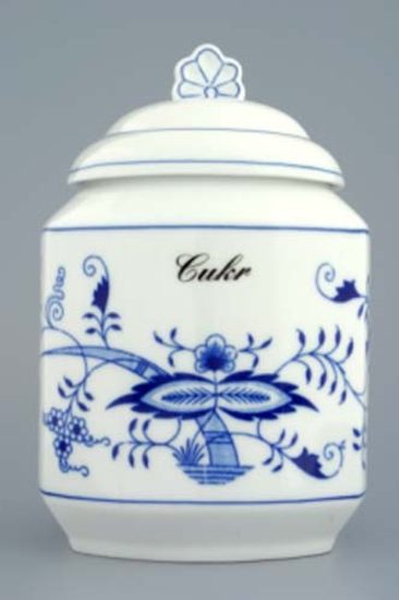 Dose for food storage with a sign 1,10 l, 17 cm, Original Blue Onion Pattern