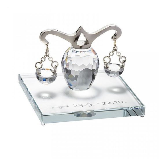 Zodiac - Libra 40 x 50 mm, Crystal Gifts and Decoration PRECIOSA