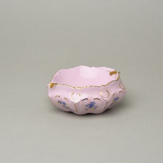 Popelník 11,9 cm, Lenka 247p, Růžový porcelán z Chodova