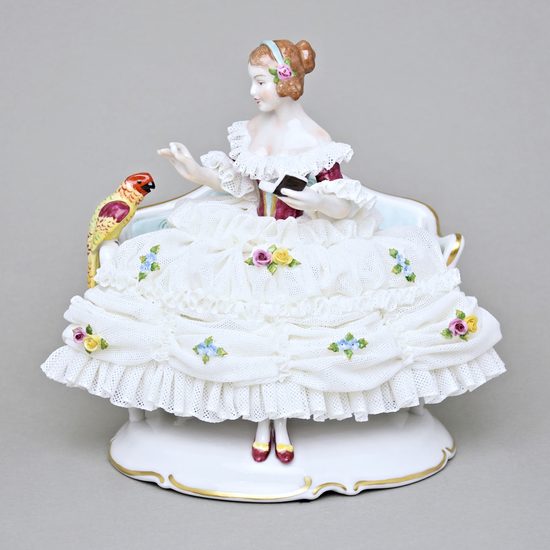 Hodina jazyka 21 x 13 x 19 cm, Kurt Steiner, Porcelánové figurky Unterweissbacher
