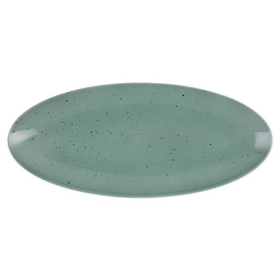 Platter oval 33 x 18 cm, Life Petrol 57011, Seltmann Porcelain