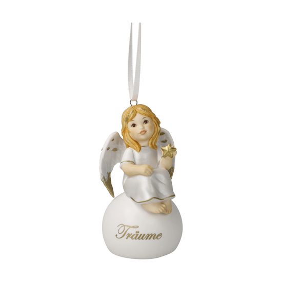 Angel bell dreams 5 / 5 / 9 cm, biscuit porcelain, Goebel