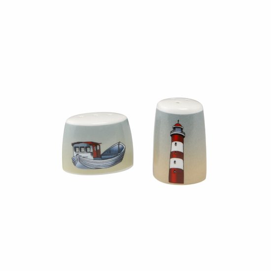 Home Accessories: Fishing Boat - Salt and Pepper Shakers 8 cm, Goebel porcelain