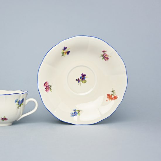 Podšálek C/1 (zrcadlový podšálek) 15,5 cm, Házenka IVORY, Český porcelán a.s.