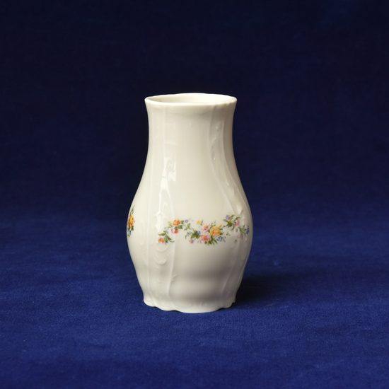 Váza 115 mm, Thun 1794, karlovarský porcelán, BERNADOTTE ivory + kytičky