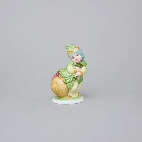 Petrklíč (Šnečí lidičky) 5,3 x 4,5 x 9 cm, Saxe, Porcelánové figurky Duchcov