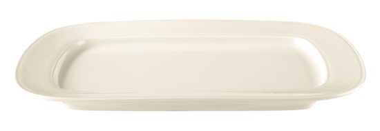 Podnos čtyřhranný 24 cm, Achat UNI bílý, Královský porcelán Tettau