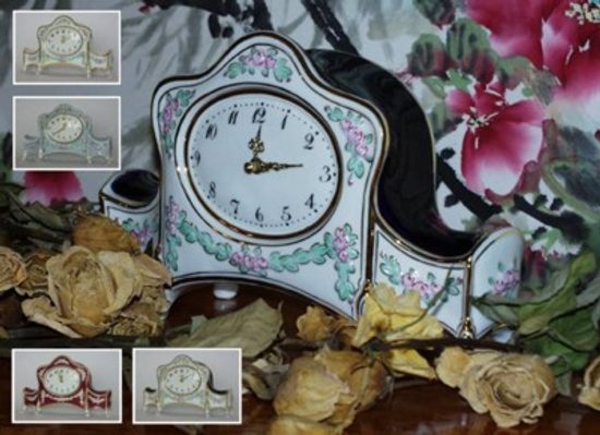 Empire style clock Komtesa 27 x 9 x 17 cm, Purpur, Clocks