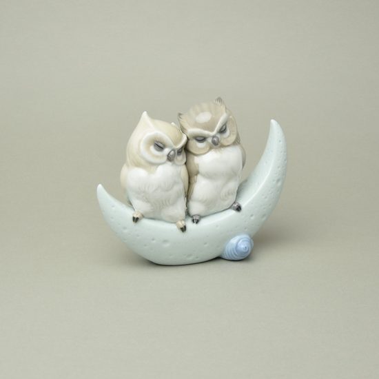 Love story (owls), 18 x 15 cm, NAO porcelain