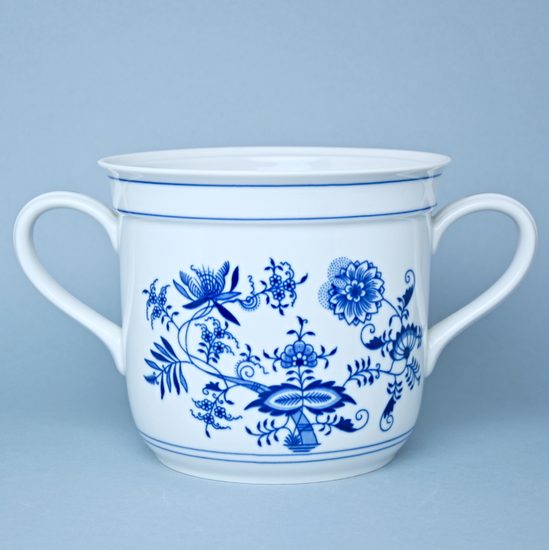 Mug Czech big with 2 handles 3 l, Original Blue Onion Pattern
