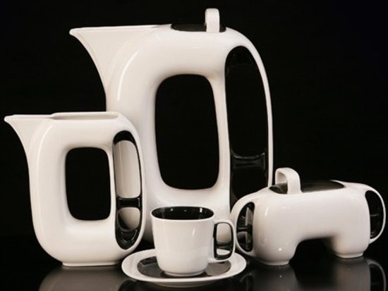 Tea set for 6 persons Keiko, Thun Studio, Luxury Porcelain