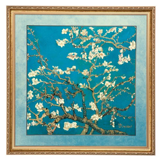 Picture V. van Gogh - Almond Tree Blue, 68 / 3,5 / 68 cm, Porcelain, Goebel