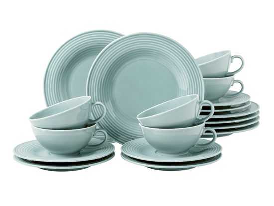 Beat arctic blue: Tea set 18 pcs, porcelain Seltmann