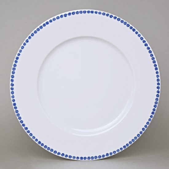 Nina 29423 šneci modří: Talíř mělký 26 cm, Thun 1794, karlovarský porcelán