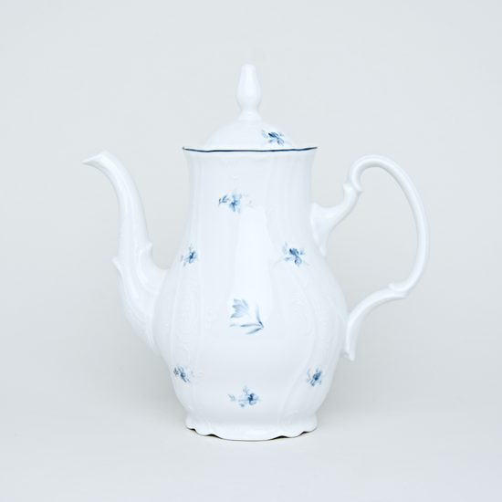 Konvice kávová 1,2 l, Thun 1794, karlovarský porcelán, BERNADOTTE kytička