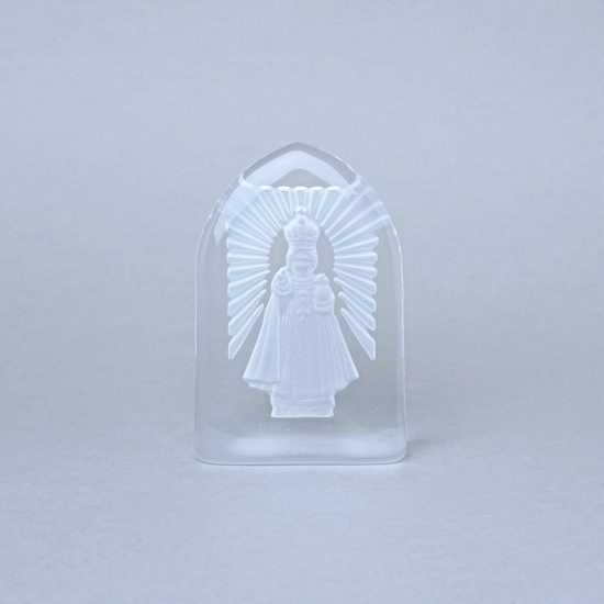 Paperweight/plaque JESUS ​​- clear, Glassworks Janov