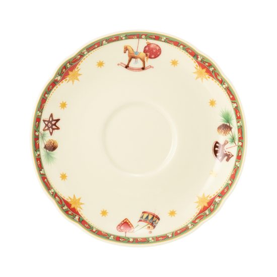 Podšálek 15 cm, Marie-Luise 65007 vánoční nostalgie, porcelán Seltmann