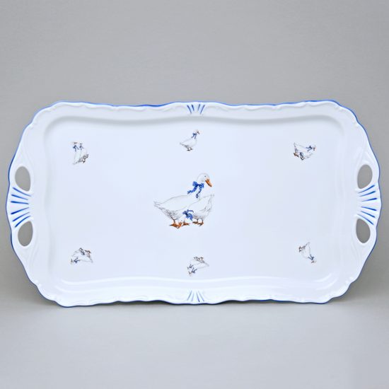 Podnos Aida 45 x 25 cm, Český porcelán a.s., husy