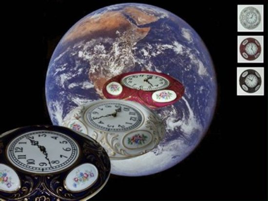 Nástěnné hodiny Baroko 24 x 24 x 4 cm, Isis, Hodiny