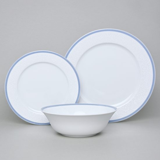 Plate set with bowl for 4 pers., Thun 1794 Carlsbad porcelain, Opal 80136