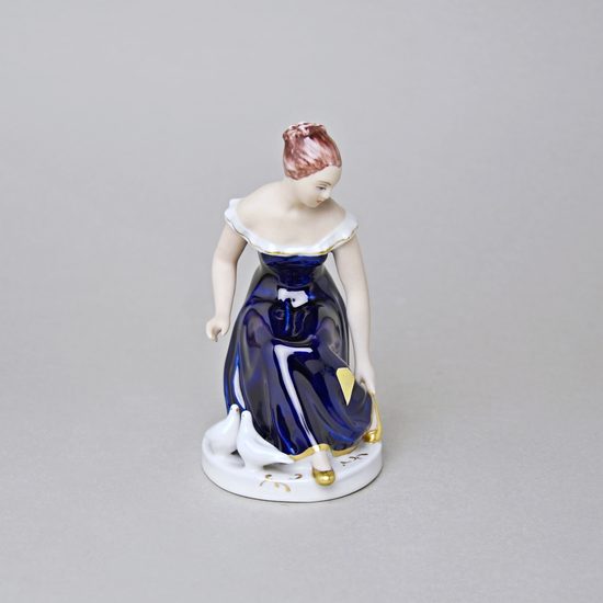 Cindrella 10,5 x 7,0 x 14 cm, Isis, Porcelain figures Duchcov