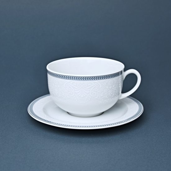 Tea cup and saucer low for tea 230 ml, Thun 1794, karlovarský porcelán, OPÁL 80446