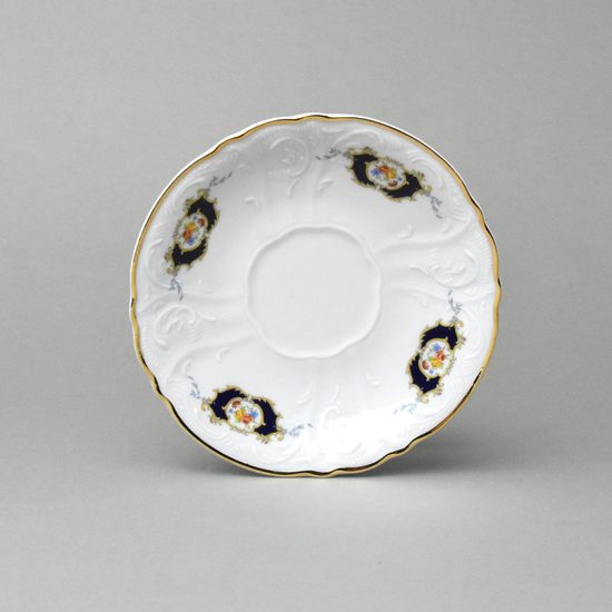 Podšálek 16, Thun 1794, karlovarský porcelán, BERNADOTTE erbíky