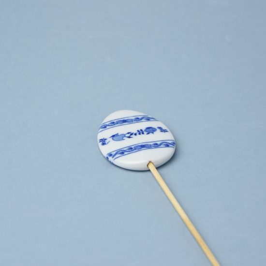 Easter decoration - Egg 5,5 x 3,9 cm, Original Blue Onion Pattern