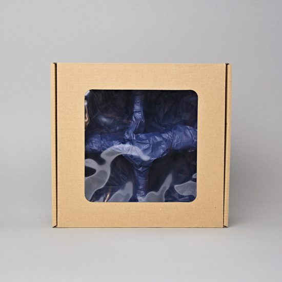 Gift box with a window, 22 x 20,3 x 10,3 cm