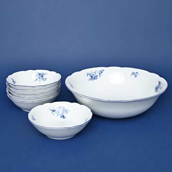 Compot set for 6 persons, Thun 1794 Carlsbad porcelain, ROSE 80061