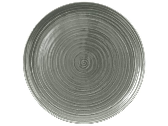 Terra PEARL GREY: Plate club / bowl flat round 31 cm, Seltmann porcelain