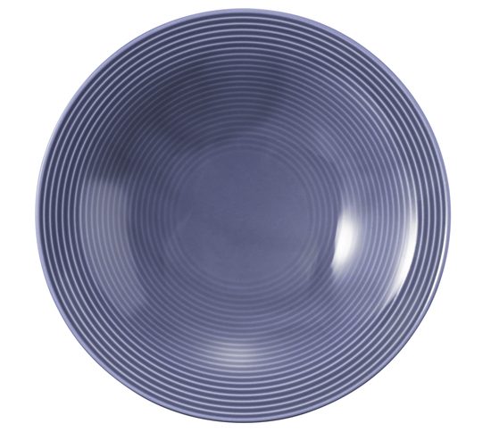 Beat modrá lilac: Talíř hluboký 22,5 cm, porcelán Seltmann