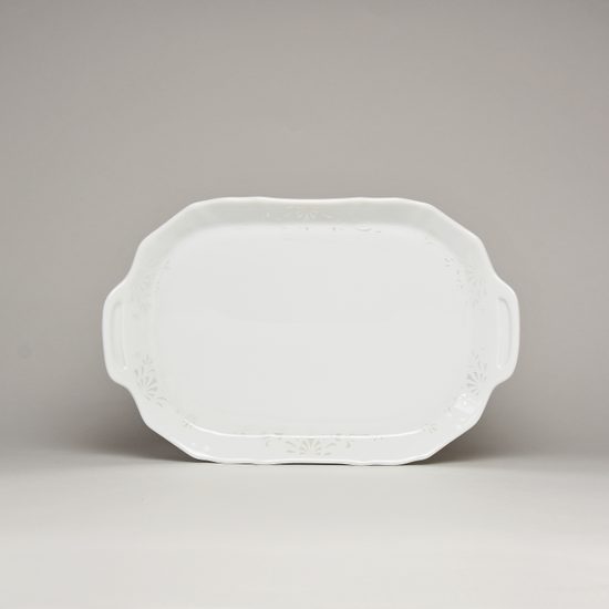 Mráz bez linky: Podnůsek 23 cm, Thun 1794, karlovarský porcelán, BERNADOTTE