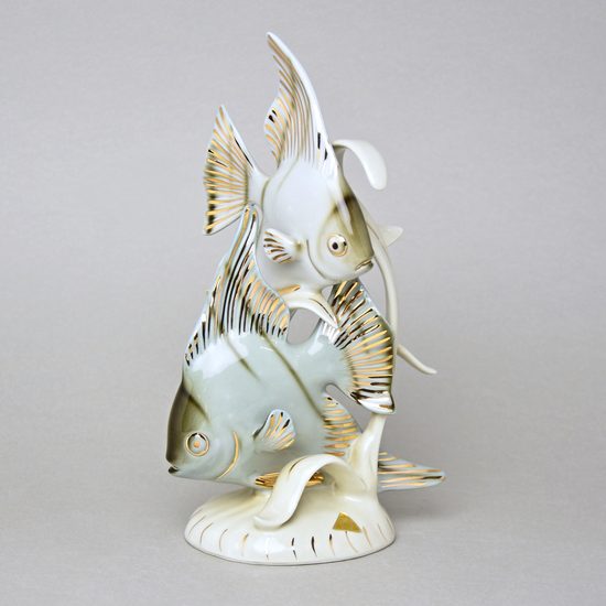 RYBY Skaláry 15,5 x 9,5 x 25,5 cm, Luxor, Porcelánové figurky Duchcov
