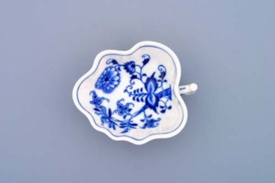 Leaf sugar bowl 14 cm, Original Blue Onion Pattern