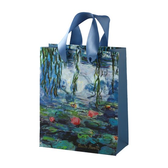 Paper Gift bag Water Lilies II - 21 / 15 / 27 cm, Claude Monet, Goebel